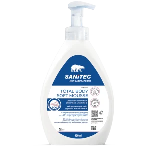 MOUSSE DERMO-DETERGENTE PER CORPO, CAPELLI E IGIENE INTIMA - TOTAL BODY SOFT MOUSSE TE' VERDE 600ML