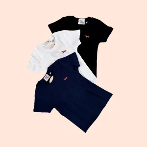 T-SHIRT BABY LOGO BASSOTTO