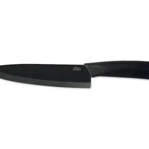 COLTELLO CUCINA LAMA CERAMICA COLORE NERO 18CM