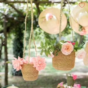 Vaso Da Appendere Con  Intreccio