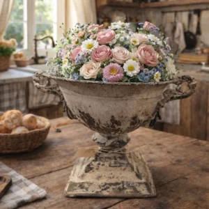 Vaso A Coppa Anticato