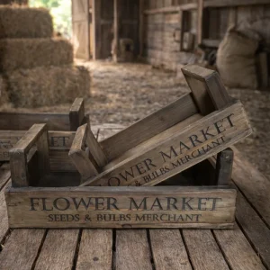 Scatola Legno Flower Market