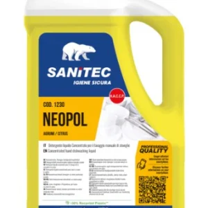 DETERGENTE LIQUIDO PER STOVIGLIE - NEOPOL PIATTI GEL 5KG