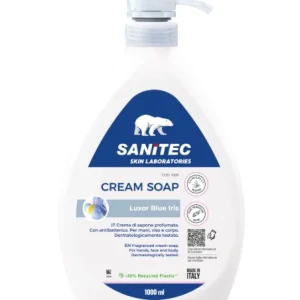 CREMA DI SAPONE PER MANI, VISO E CORPO - CREAM SOAP  "IRIS BLU" 1litro