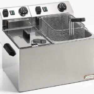 FRIGGITRICE ELETTRICA DOPPIA MONOFASE 4+7LT