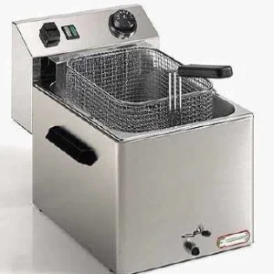 FRIGGITRICE ELETTRICA 7LT MONOFASE CON RUBINETTO DI SCARICO