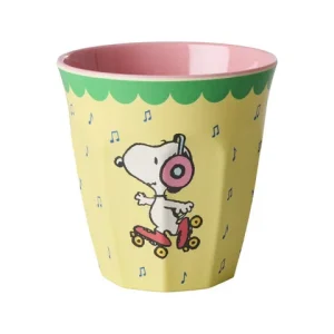 BICCHIERE LARGE SNOOPY YELLOW - Rice