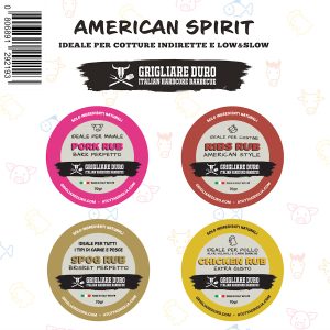Mini Kit Rub American spirit – 4 x 70g