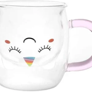 TAZZA UNICORNO VETRO