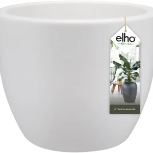 VASO PURE SOFT ROUND WHEELS CON RUOTE 40cm BIANCO/ANTRACITE