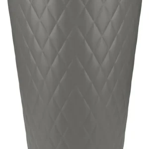 VASO PURE STRAIGHT CRYSTAL HIGH 42cm ANTRACITE