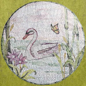 Kit mosaico CIGNO NEL LAGO (marmo - tecnica indiretta)