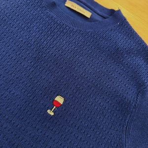 MAGLIONE VINO TRECCIA - Hand made