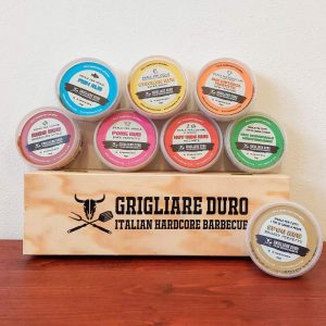 Kit Regalo Assaggi Rub – 8 x Rub da 70 gr in box di legno regalo