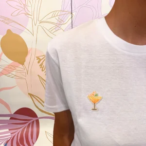 T-SHIRT MIMOSA ORANGE - Hand made