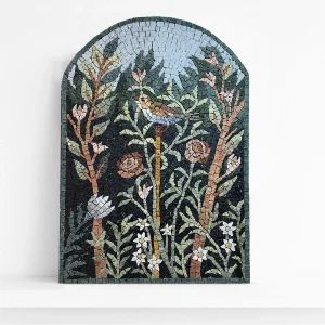 Kit mosaico LUNETTA GIARDINO DI POMPEI 1 (marmo - tecnica indiretta)