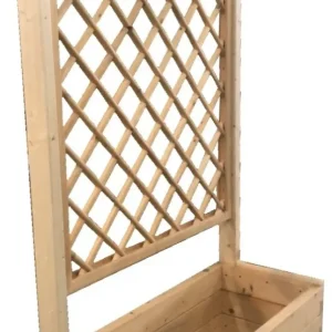 FIORIERA IN LEGNO CON GRIGLIATO COMPLETA