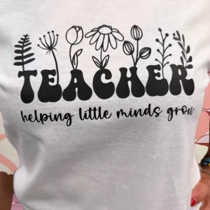 T-SHIRT TEACHER BLOOM - Hand made